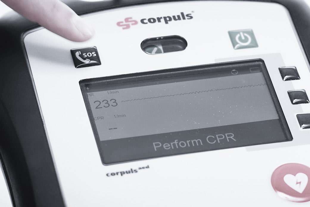 corpuls aed Freisprechfunktion - Handlich, robust und intuitiv